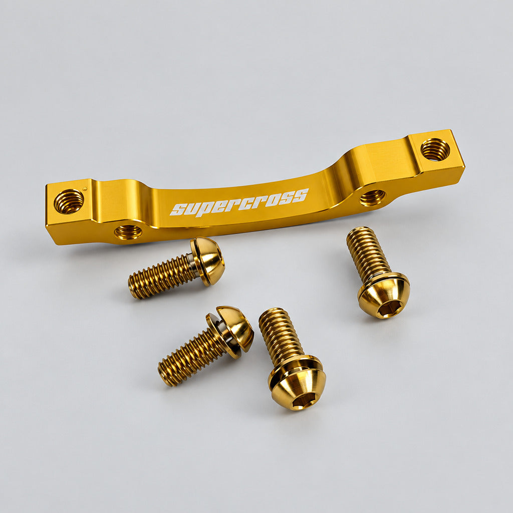 120mm Disc Mount Post Adapter Gold