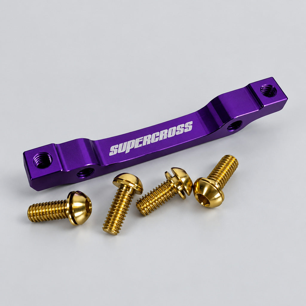 120mm Disc Mount Post Adapter Purple