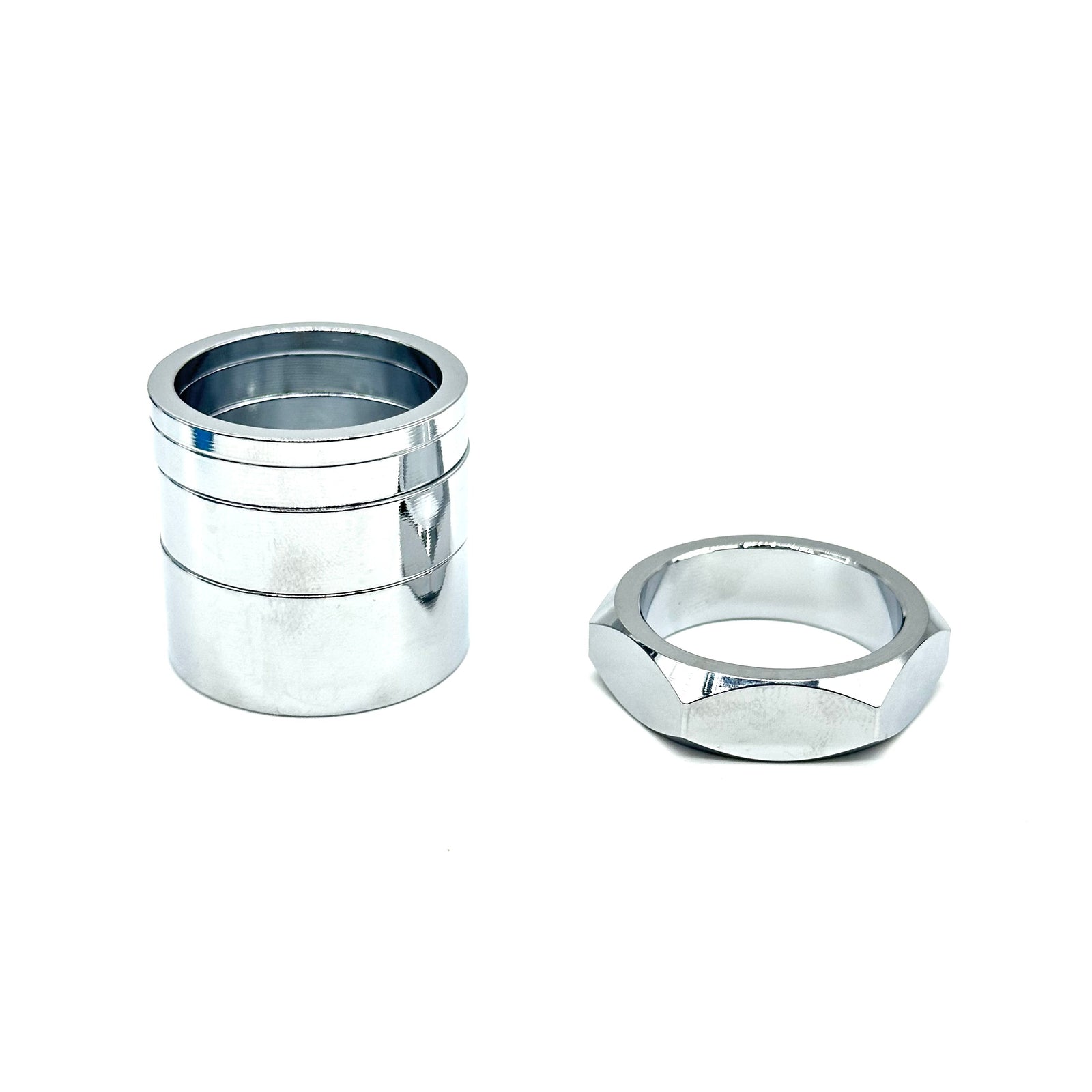 BILLET BMX | RETRO NUTS 6 POINT HEADSET SPACER SET 1-1/8" - Supercross BMX