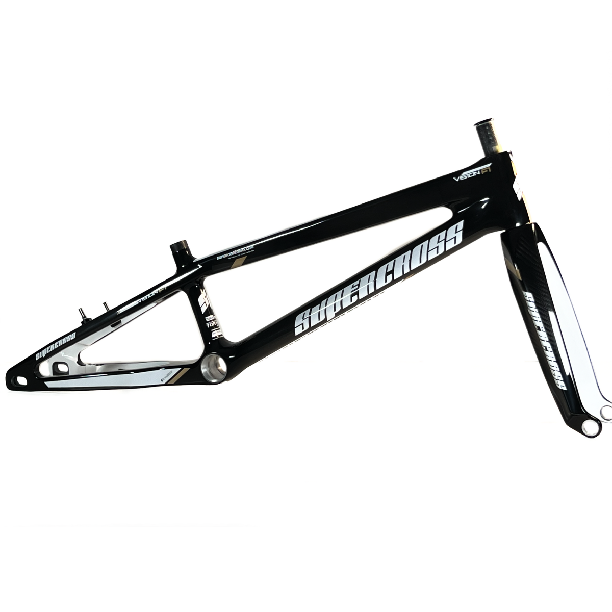 Supercross BMX Vision F1 Carbon Fiber Race Frame -Tuxedo