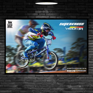 Supercross BMX Spencer Cole Vision F1 Poster