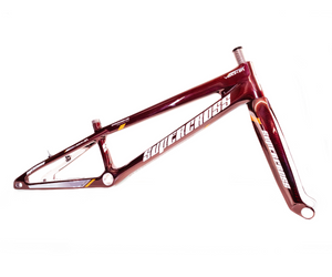Supercross BMX Vision F1 Carbon Fiber Racing Chassis - Clear Red