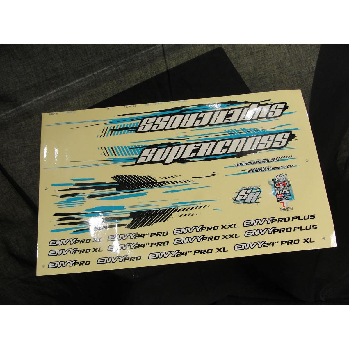 Supercross BMX - 2012 ENVY Decal Kit - Supercross BMX - BMX Racing