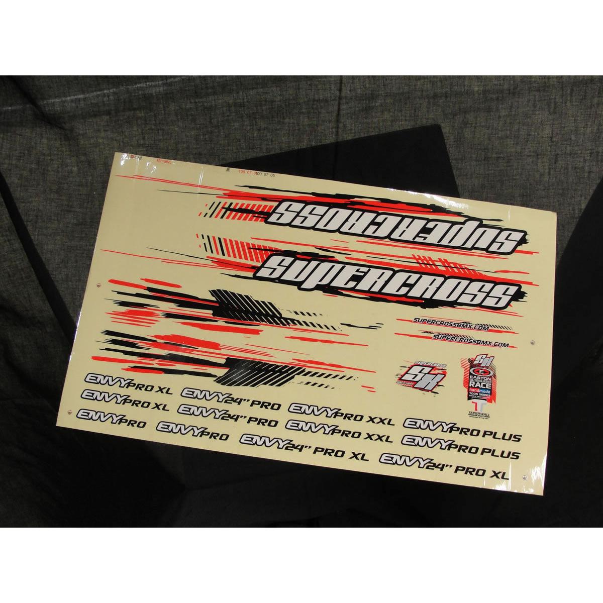 Supercross BMX - 2012 ENVY Decal Kit - Supercross BMX - BMX Racing