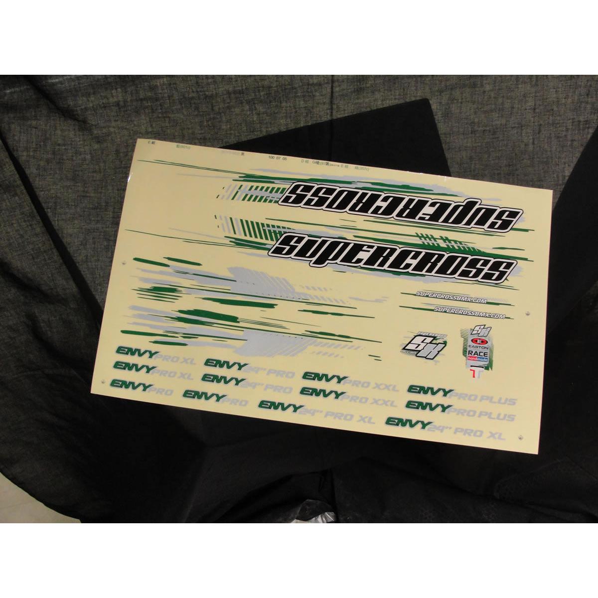 Supercross BMX - 2012 ENVY Decal Kit - Supercross BMX - BMX Racing