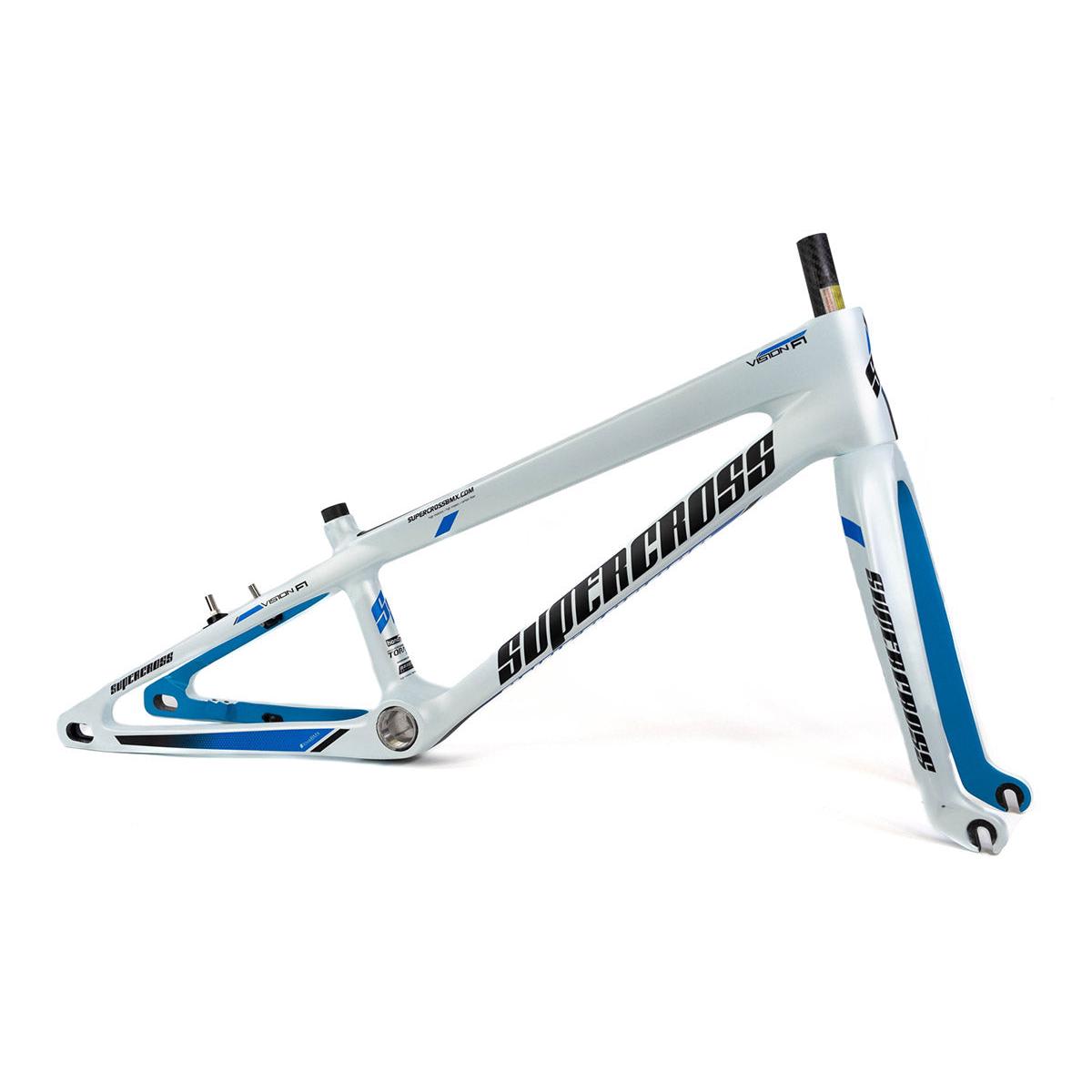 Supercross BMX Vision F1 Carbon Fiber Racing Chassis - Cloud White