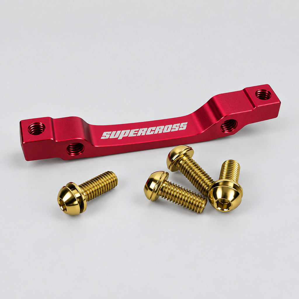 120mm Disc Mount Post Adapter  Red