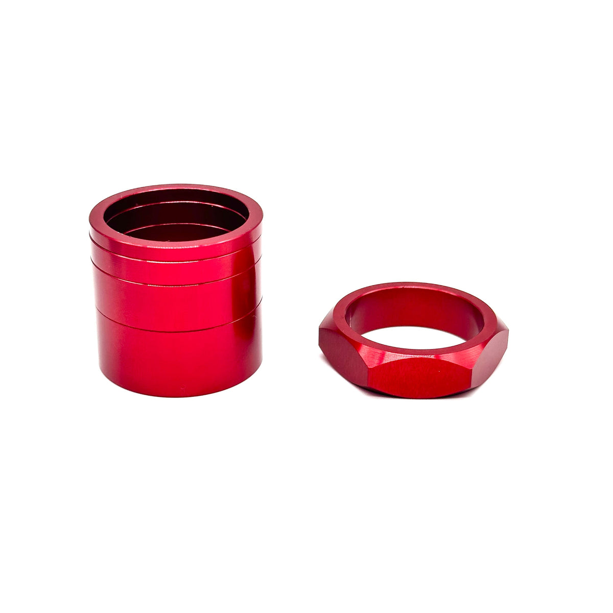 BILLET BMX | RETRO NUTS 6 POINT HEADSET SPACER SET 1-1/8"