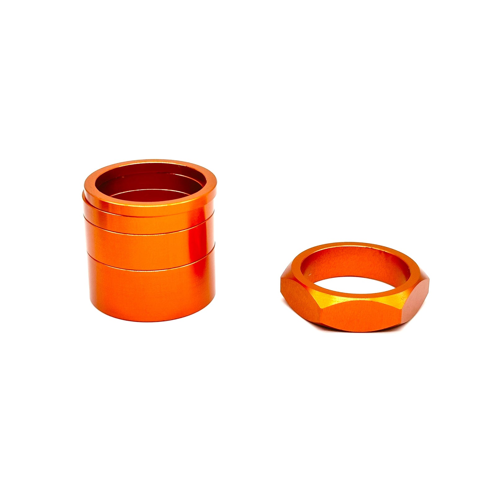 BILLET BMX | RETRO NUTS 6 POINT HEADSET SPACER SET 1-1/8"