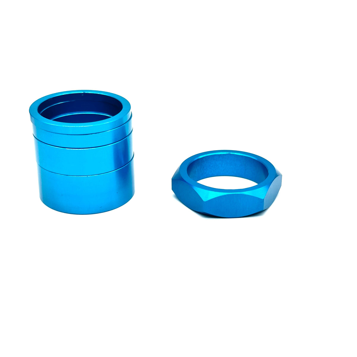 BILLET BMX | RETRO NUTS 6 POINT HEADSET SPACER SET 1-1/8"