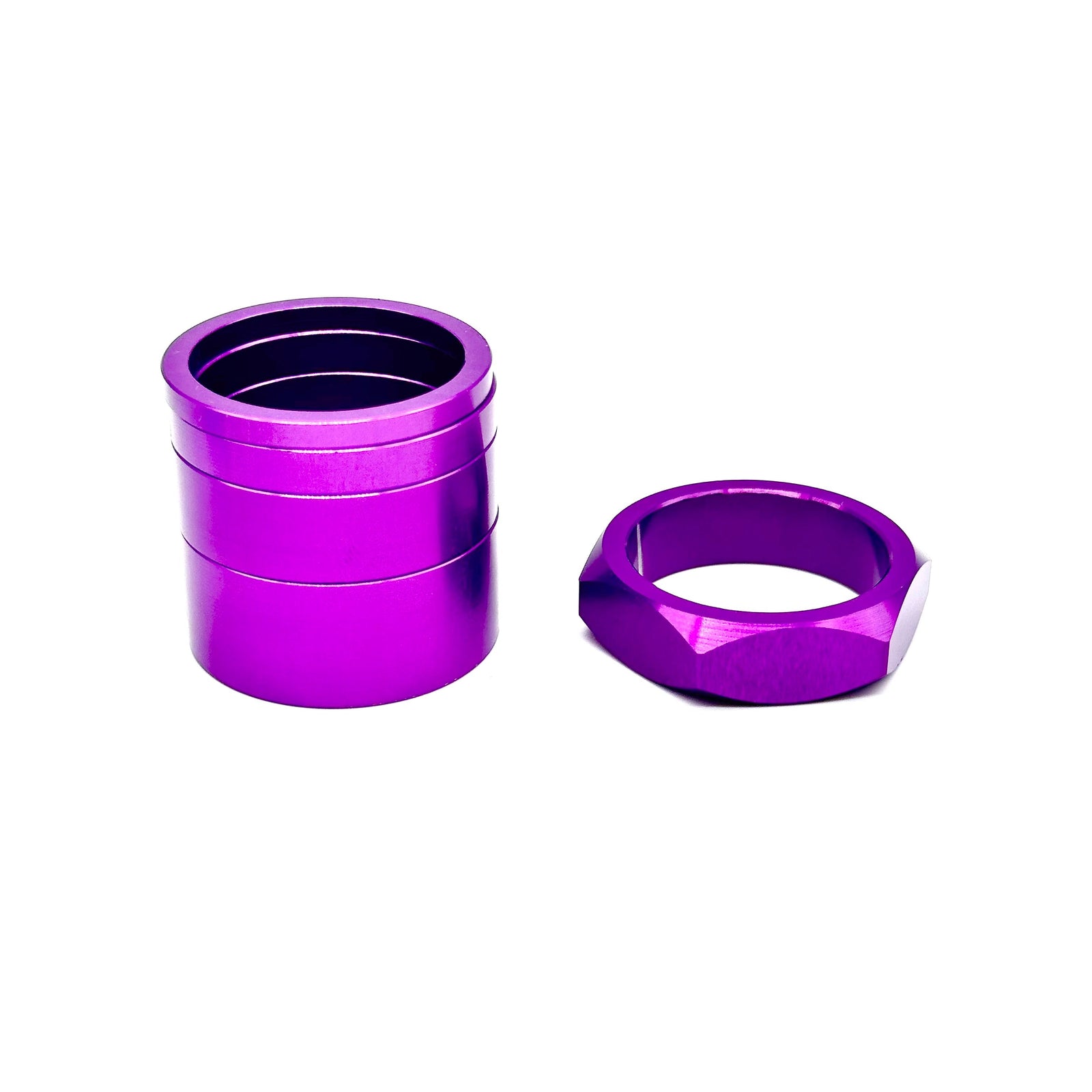 BILLET BMX | RETRO NUTS 6 POINT HEADSET SPACER SET 1-1/8"