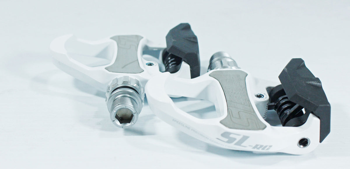 Speedline SL-RC Elite Carbon Road Clip Pedals in Limited Edition White - Supercross BMX
