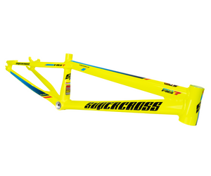 Supercross BMX RS7 OS20 Aluminum Race Frame - Hi Vis Yellow