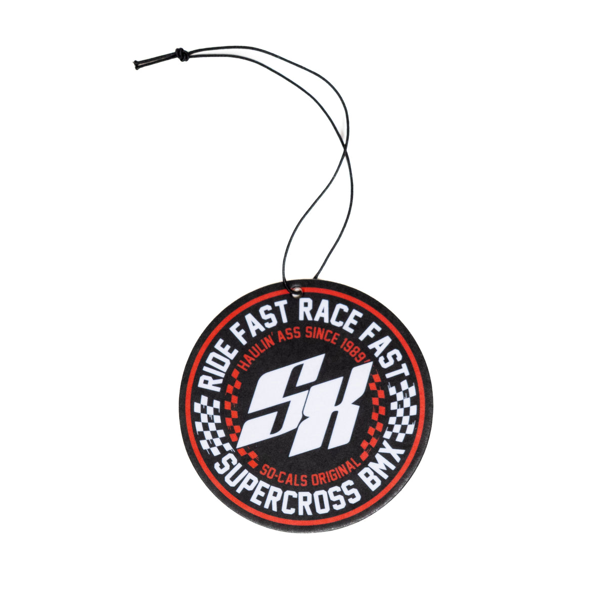 Supercross BMX Air Freshener - Speed Checks Black Ice/Cherry