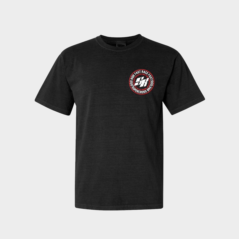 Supercross BMX Apparel - Speed Checks - Front Black