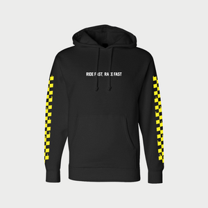 Supercross BMX Ride Fast Race Fast Pull Over Hoodie - Yellow