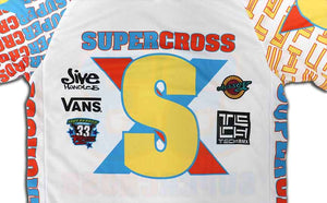 Supercross BMX | Maillot de course BMX des années 80