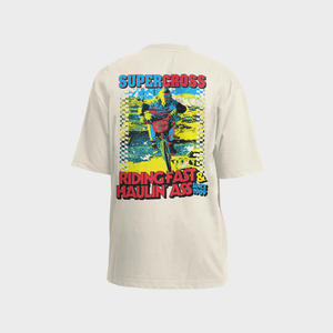 Supercross BMX | Riding Fast and Haul Ass Short Sleeve T-Shirt