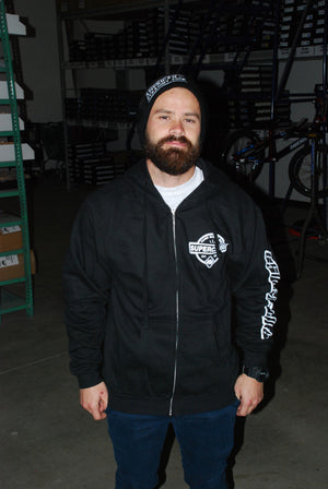 Supercross BMX - Hand Made BMX - Zip Up Hoodie - Supercross BMX - BMX Racing 