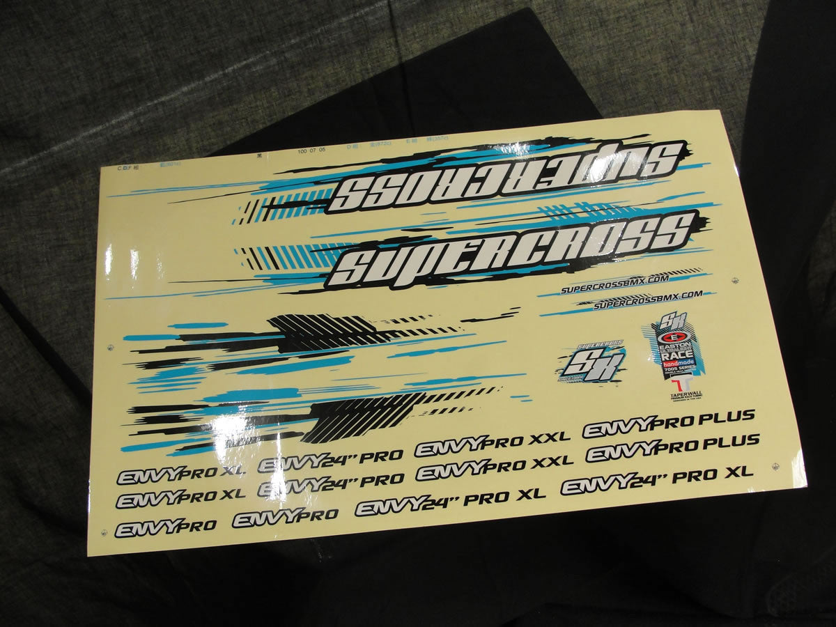 Supercross BMX - 2012 ENVY Decal Kit - Supercross BMX - BMX Racing 
