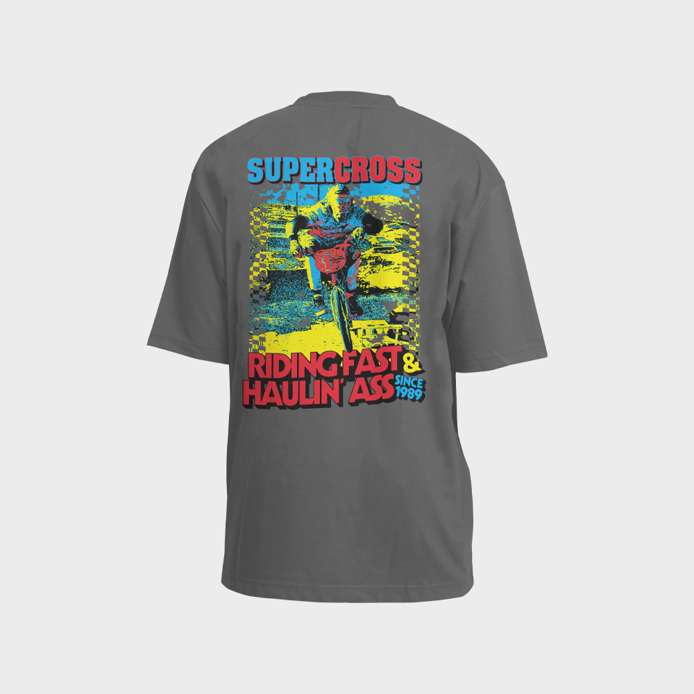 Supercross BMX | Riding Fast and Haul Ass Short Sleeve T-Shirt Supercross BMX | Riding Fast and Haul Ass Short Sleeve T-Shirt