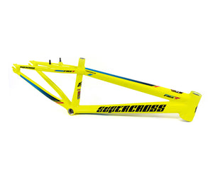 Supercross BMX RS7 Aluminum Racing Frame - Hi Vis Yellow