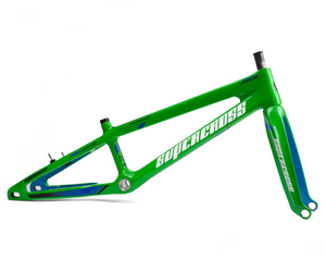 Supercross BMX Vision F1 Carbon Fiber Racing Chassis - Neon Green